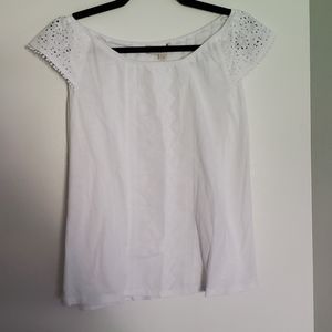 Flowy White LOFT Top